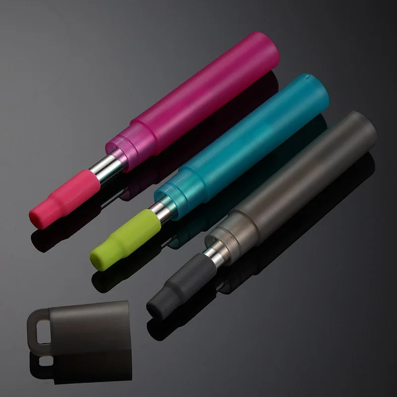 Stainless Steel Collapsible Drinking Straw Collapsible Straw with Silicone Tip
