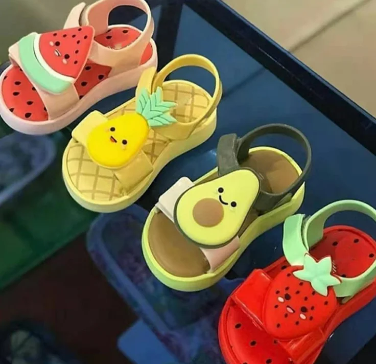 
2021 Avocado Strawberry Pineapple Watermelon Kids Fruit Sandals 
