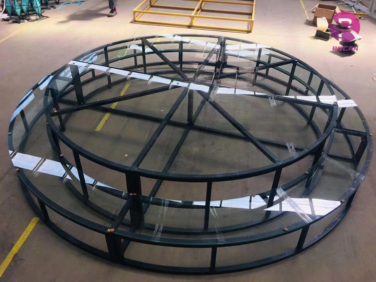 Round Three Layers  led dancing floor  wedding stage decoration stage platform Frame Truss System Concert