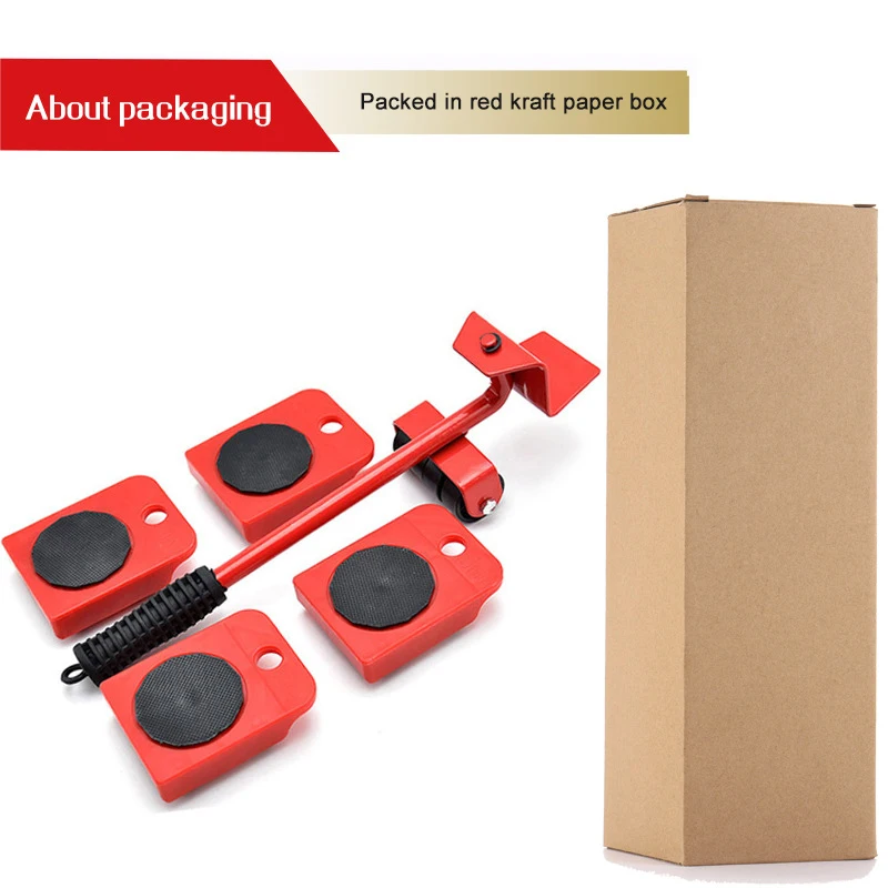 Hot selling Furniture Lifter Shifter Mover, Furniture Transport Hand Tool Set 5 Pcs for Safe and Easy Moving of Couches