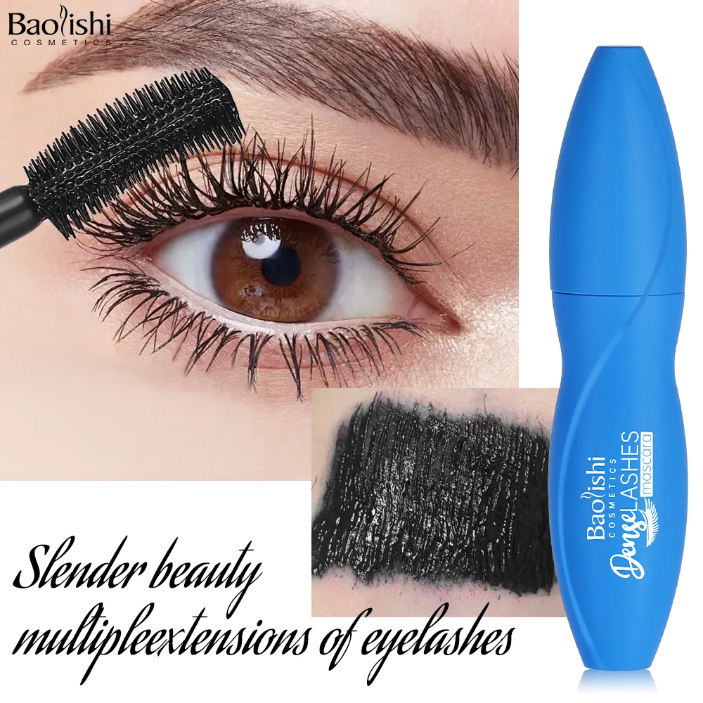 Wholesale private label vegan mascara waterproof long lasting  mascara with slim waist tube 5d Silk Fiber Lengthening  Mascara