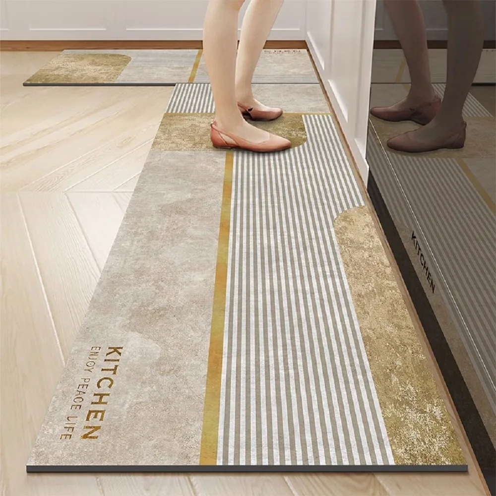 2MM Customized printed Anti Fatigue PVC foam kitchen_floor_mats Non-slip Waterproof Kitchen Floor rugs comfortable online