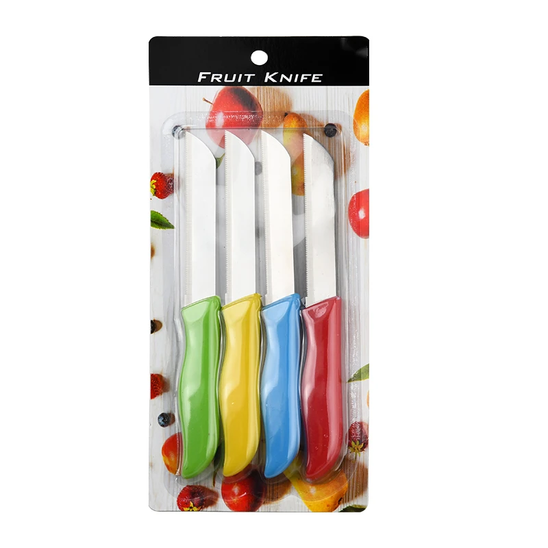 Amazonian hot sale 4 pieces Fruit bread Knives paring knife Steak knife  kitchen chef utility