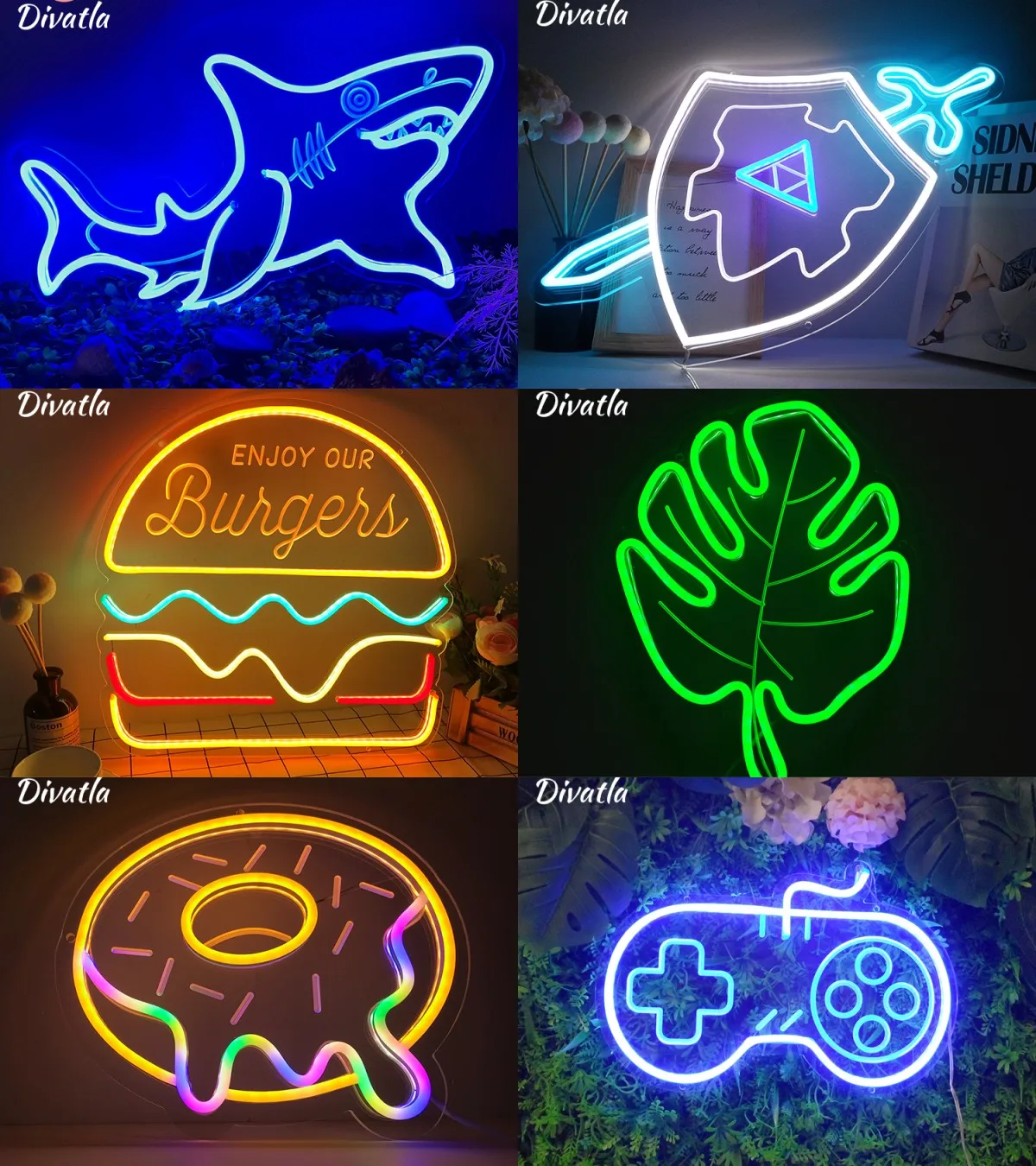 Engraving Design Logo Custom Text Event DIY Acrylic Board Light Flexible Lamp LED Neon Sign