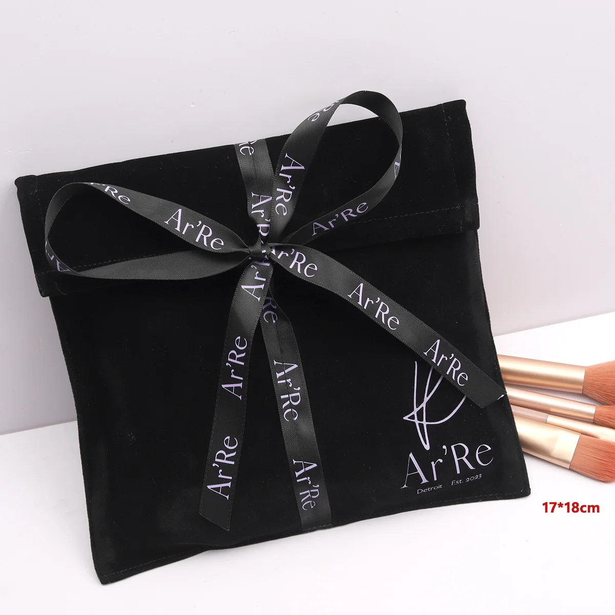 Custom Flexography Logo Stylish Velvet Dust Pouch Elegant Envelope for Clothes Packing