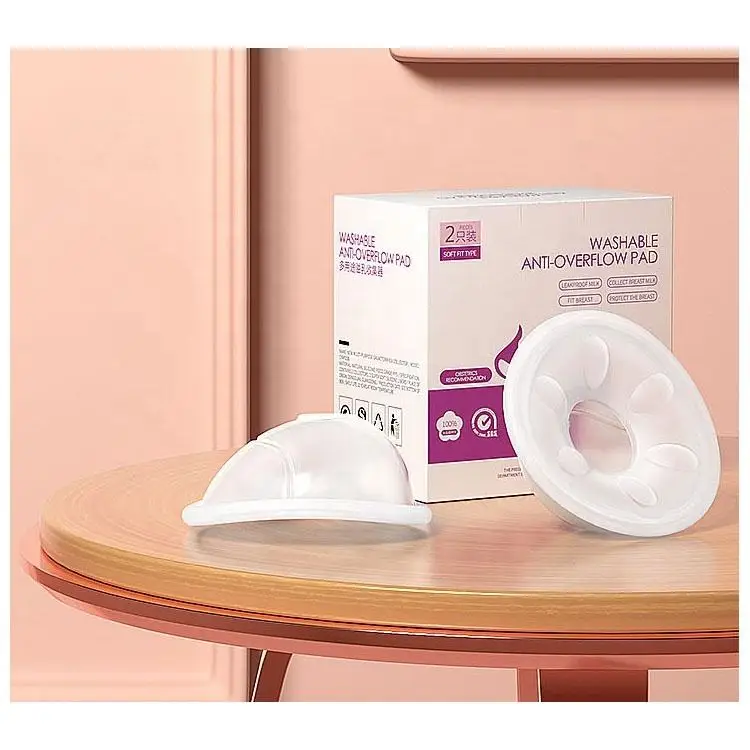 New OEM Manufacture Reusable Maternity Nursing pad Silicone Breastmilk Storage Collection Collector Shells