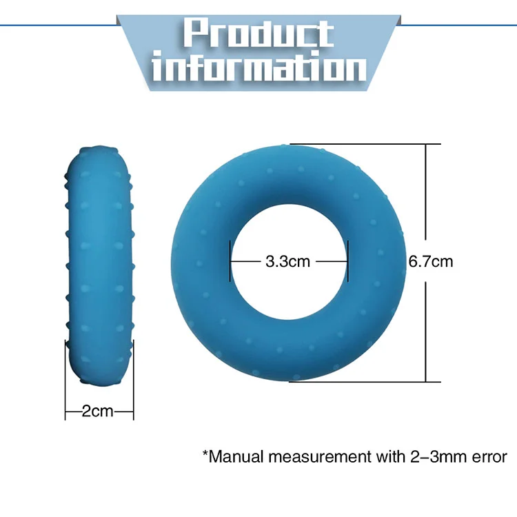  Portable silica gel carpal expander strength trainer stress hand grip ring