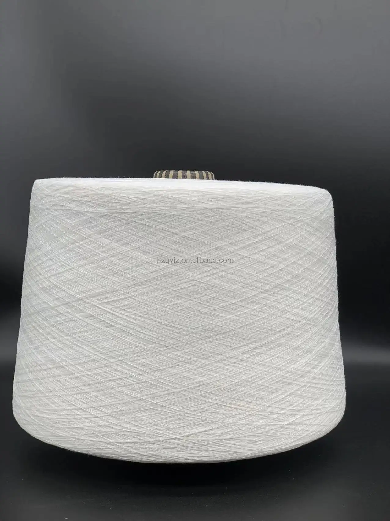 CVC yarn cotton polyester blended yarn C/P 67/33 32s/1 customized raw white