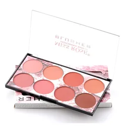 Hot Selling 8 Colors Matte Blush palette Long lasting Private Label Vegan Face Makeup Cosmetics