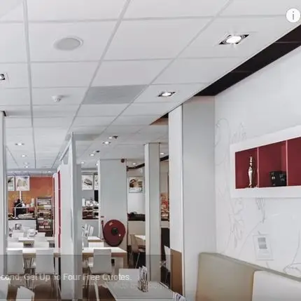 Fireproof fabric wrapped acoustical drywall fiber glass wool core panels. quick install decorative wall panels Suspended grid