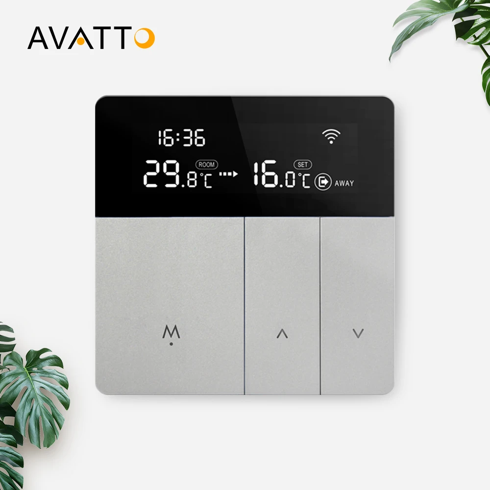 Avatto Wi-Fi 2,4 ГГц умный термостатический Tuya Smart Life цифровой программируемый цифровой Комнатный Wi-Fi умный термостат