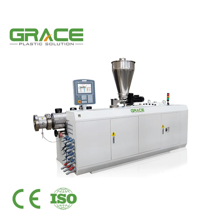 Grace Machinery Pet Strap Band Pe Wpc Decking Door Pvc Profile Extruder Extrusion Machine Line