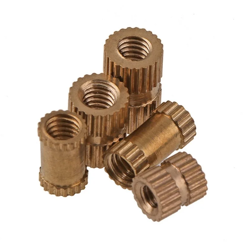 Insertnut M3 M4 M5 Insertion Nut Brass Threaded Bushings Internal Thread Knurled Nuts Embedding Nuts For Plastic Parts By Heat