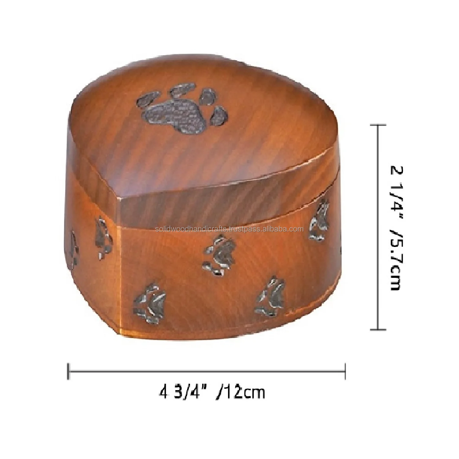 best wooden pet paw print cremation urns item