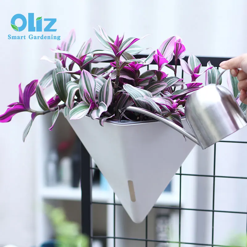 Hanging triangle planter decorations for home pots for plants indoor self watering plant pot