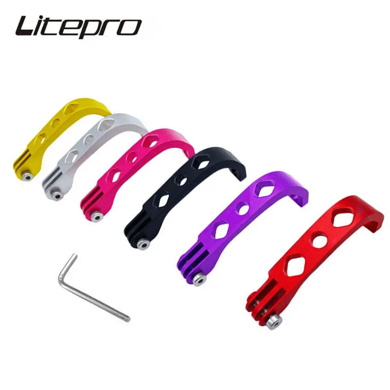 Litepro Elite Hollow Square Shape Cat eyes Light Bracket Alloy 24g Fork Headlight Holder Stand For brompton 3sixty BMX Bike