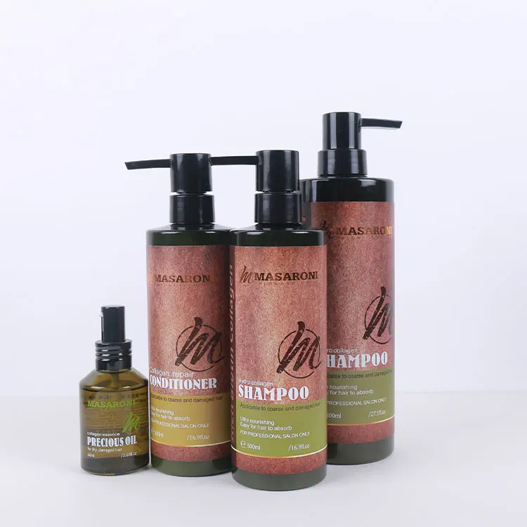 wholesale masaroni brazilian keratin rebonding products collagen repair shampoo