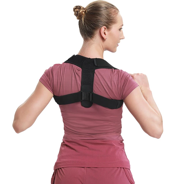 Регулируемая Корректирующая лента для верхней части спины с логотипом на заказ, поддержка ключиц, поддержка плеч, спины, Корректор осанки для мужчин и женщин