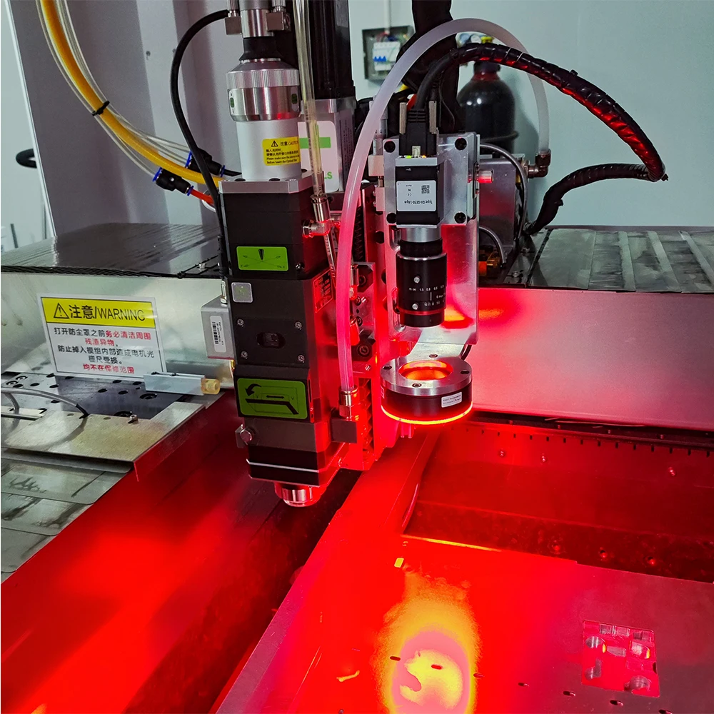 Automatic UV glass laser cutting machine 355nm wavelength CCD positioning compensation Double station platform