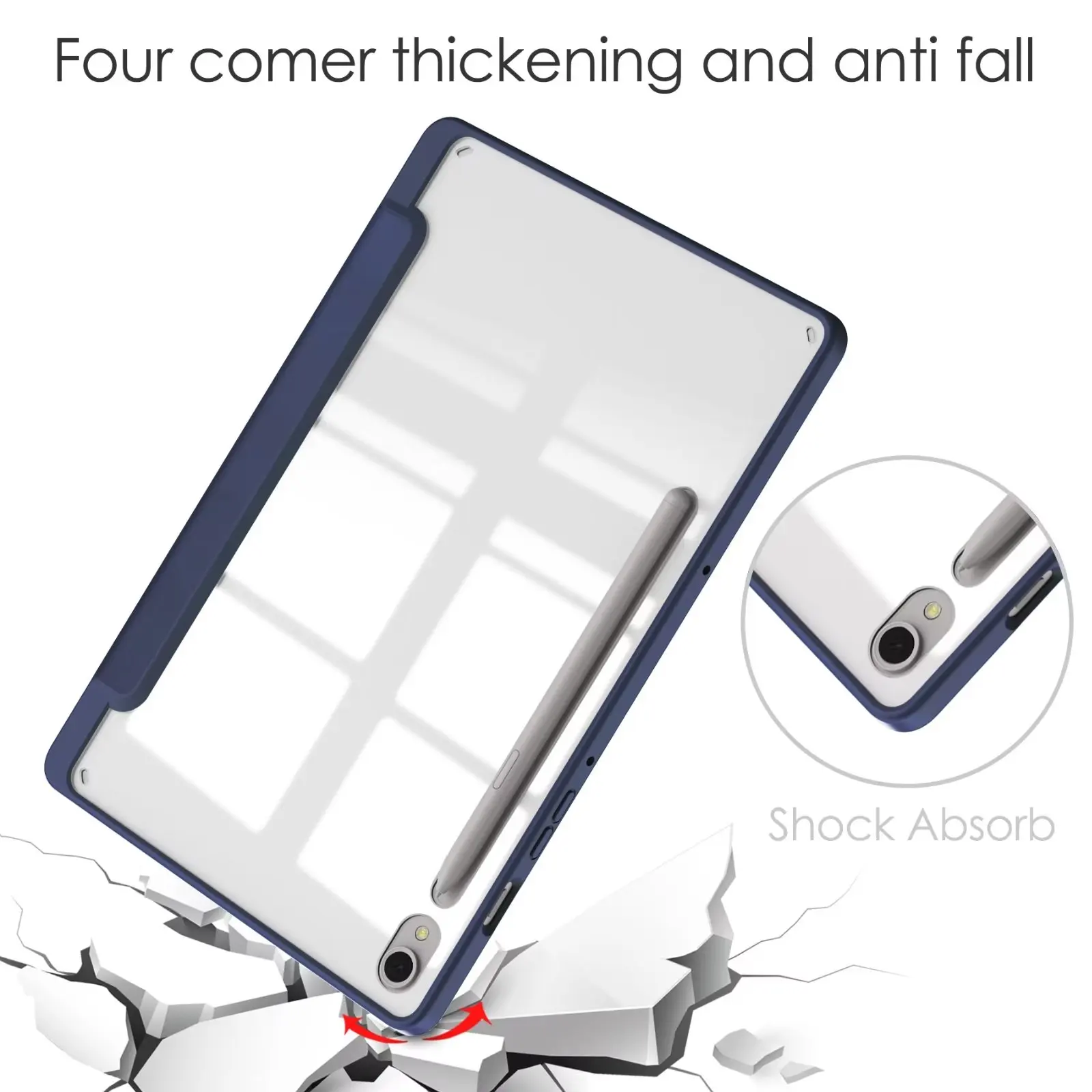 Auto Wake Sleep PU Leather Tablet Case For Samsung Galaxy Tab S9 S8 S7 S6 A8 Protect Case with Foldable Desktop Tablet Holder