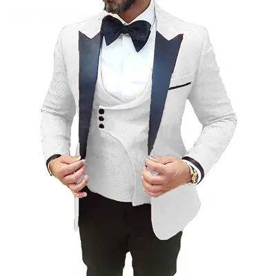 
Wedding Double Breasted Vest Groom Party Custom Made Men Suits set 3 Pieces suits JV819 