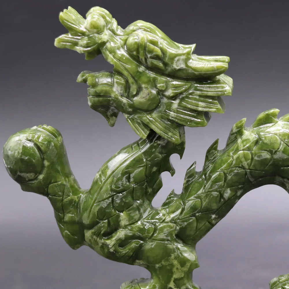 Buyer Gemstone Feng Shui Gemstone Rough Natural Jade Stone Dragon