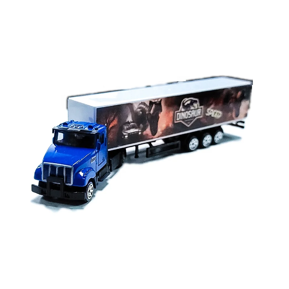 Promotion Products Truck Car Alloy Container Truck Toy Customizable Metal Truck Toy For Kids Greatest Gift Promotional Toys