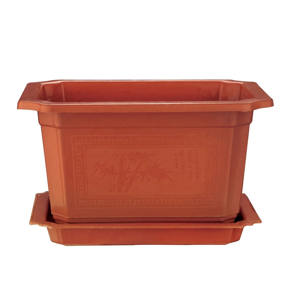 Oem Odm Customized Round Shape Plastic Flower Pots Terracotta Strawberry Pots