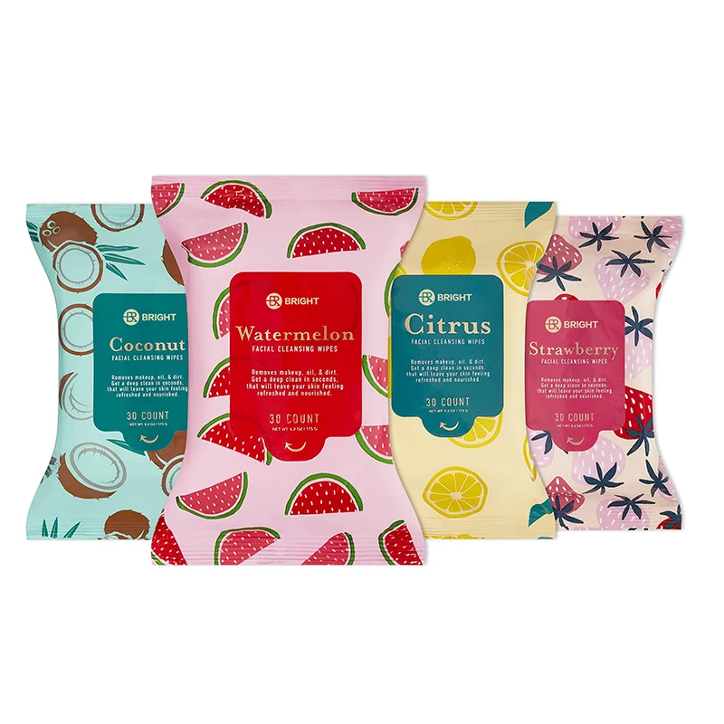 Makeup Remover Wipes Hydrate Skin Remove Oil And Dirt Organic Facial Cleansing Wipes