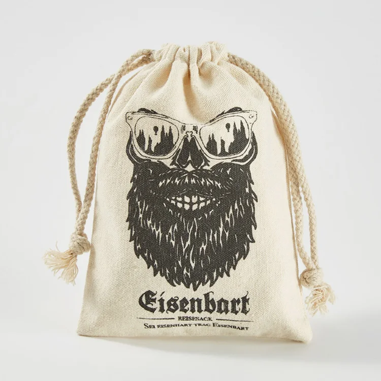 Wholesale custom small drawstring jute bag colored with printed logo hemp burlap bags for gift package eco cotton bag pouch