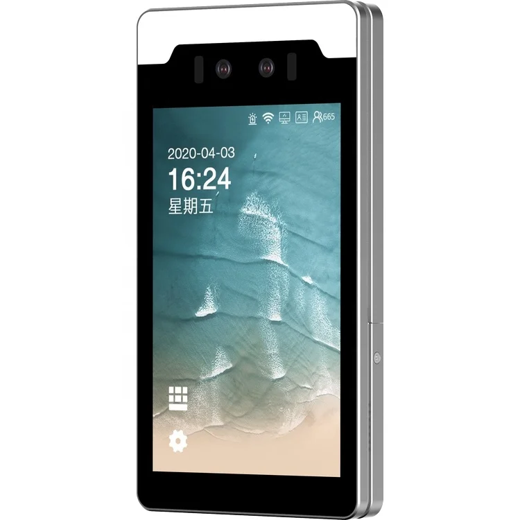 Face Recognition Temperature Detection Turnstile RFID Reader Swing Barrier Gate Face Recognition Access Control