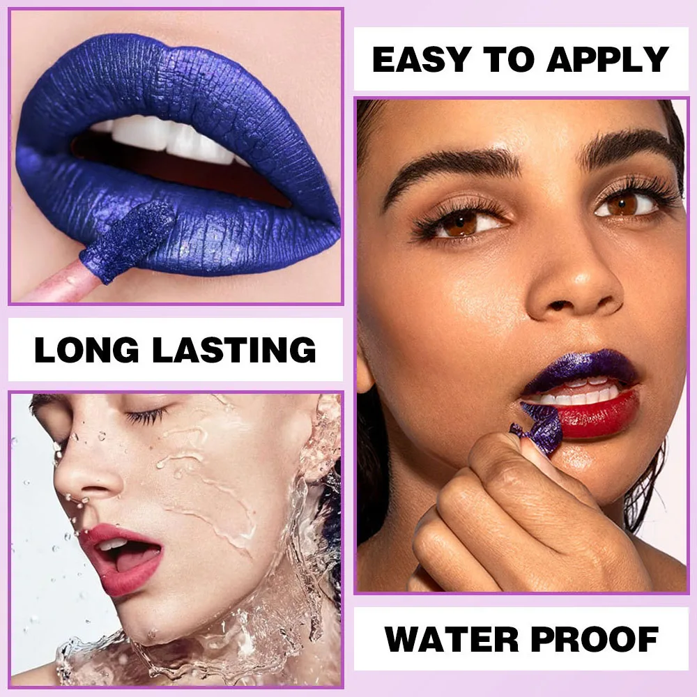 Long Lasting Peel Off Lip Stain Makeup Lip Tint Set Waterproof Lip Gloss