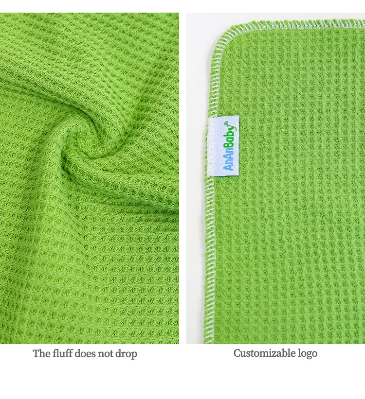 Wholesale Portable Travel Private Label Cloth Wipes Custom Reusable Soft Waffle Wet Wipes Baby