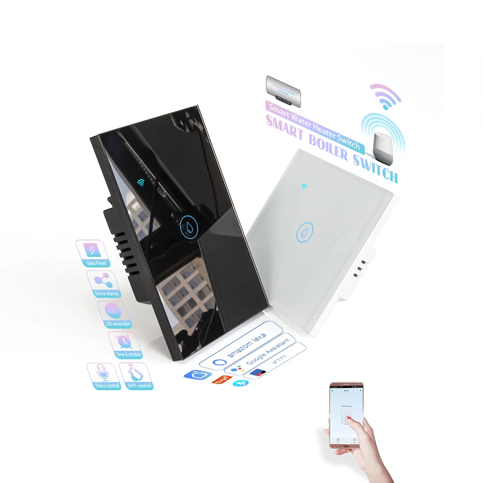 Водостойкий умный водонагреватель Tuya Smart Life App с беспроводным Wi-Fi дистанционным управлением, умный электрический настенный переключатель