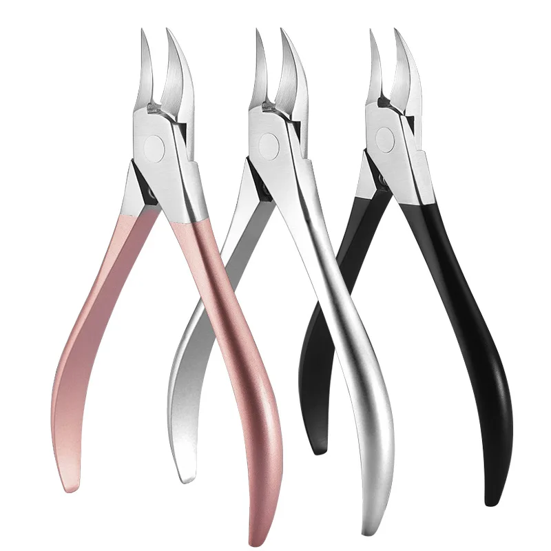 Stainless steel Professional oem High quality three colors Nail nipper Cuticle nipper