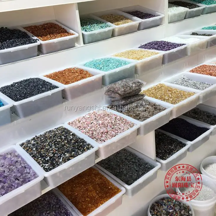 rolling stones wholesale crystal gravel polished crystal chips