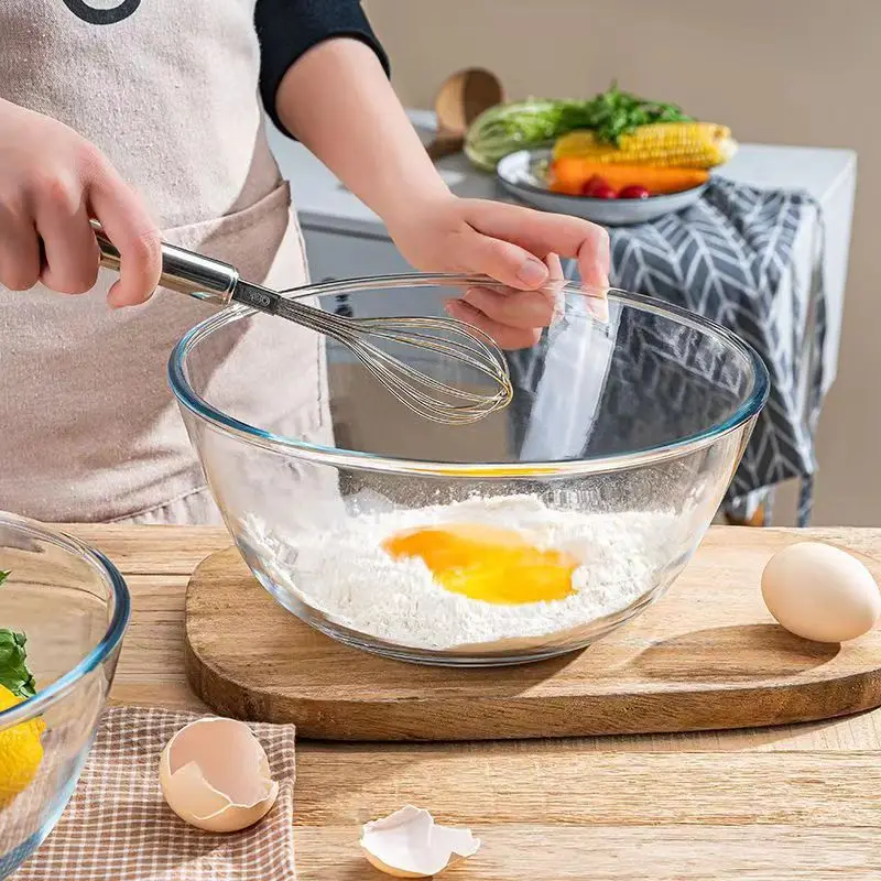 New Sizes Of Glass Basins And Basins Household Transparent Glass Bowls Durable And Thick High Borosilicate Glass