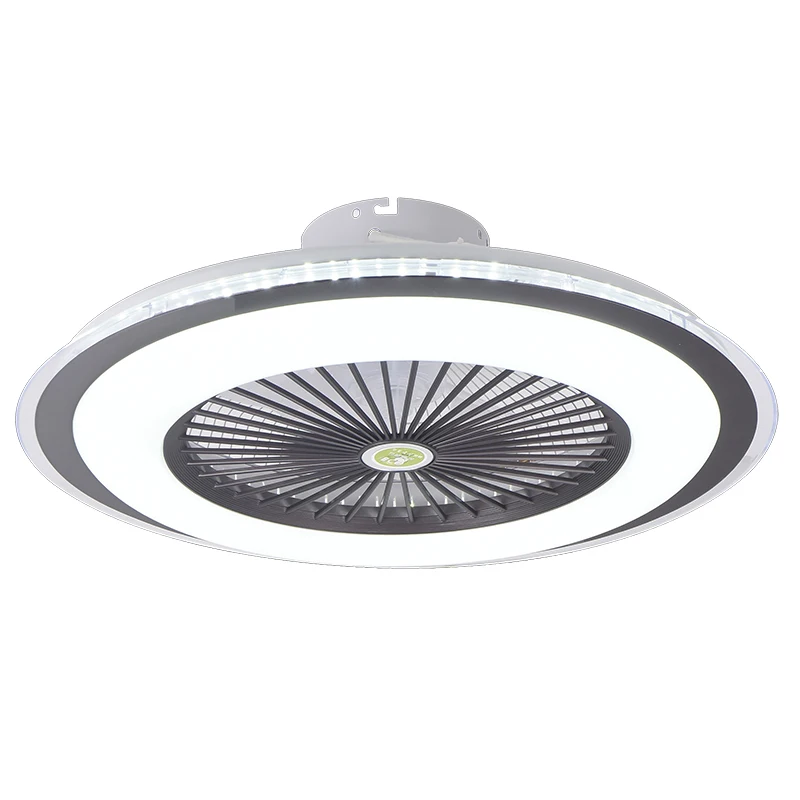 modern residential dimmable dc motor ventilador de teto decorative remote control acrylic light led ceiling fan
