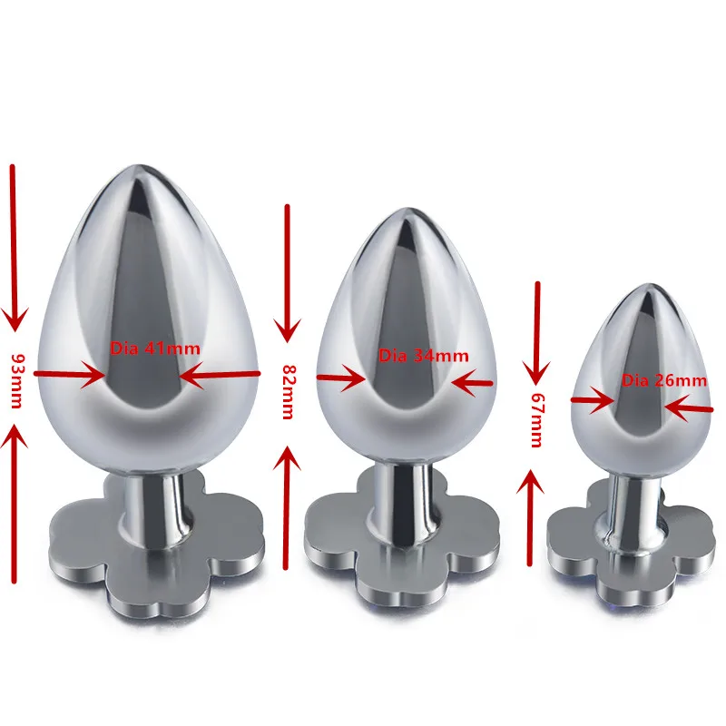 Multi Colors Stainless Steel Waterproof Metal Anal Plug Amazon Men Woman Metal Anal Plug Ass Toy for Couples
