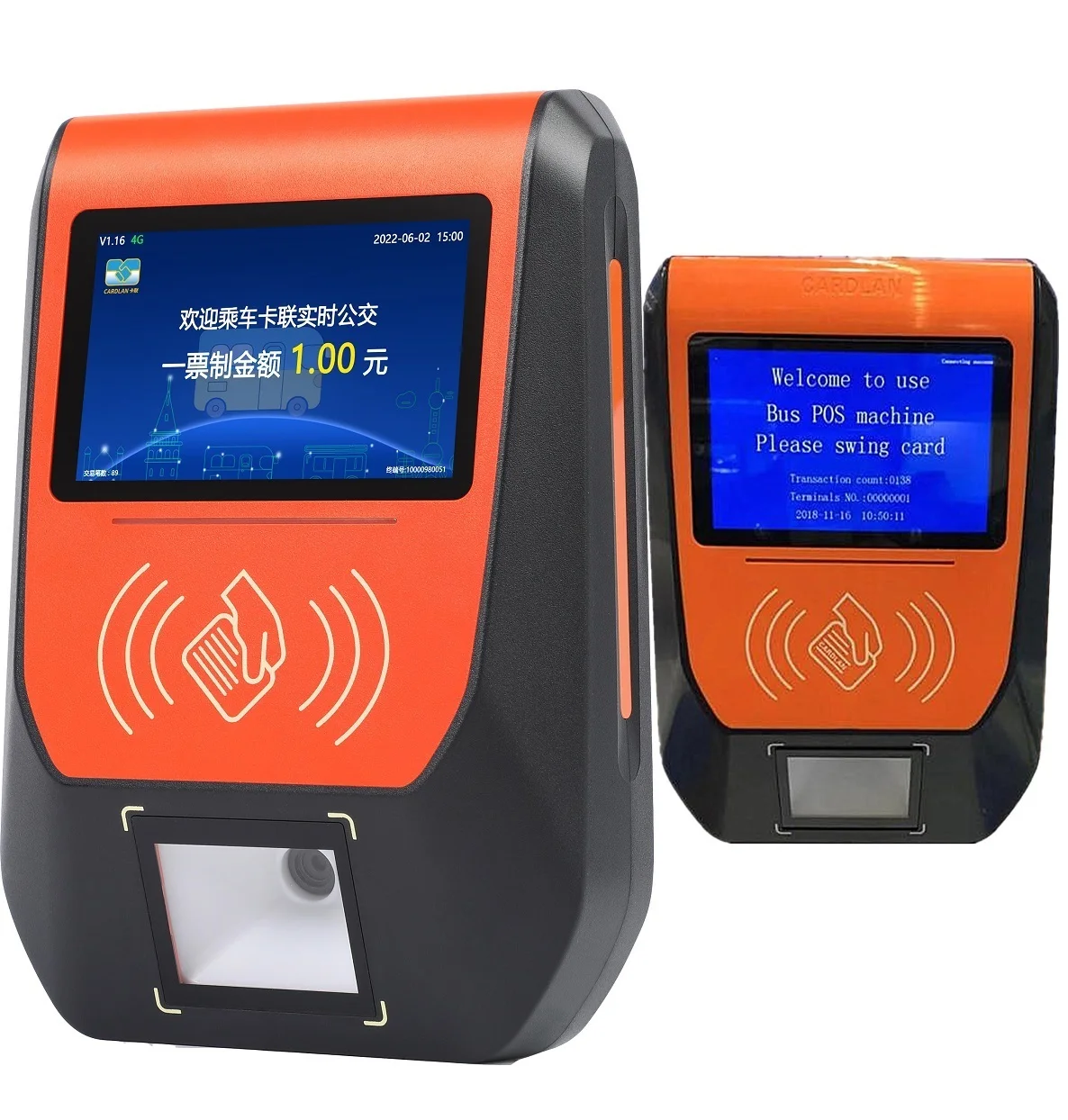 Smart card writer machine/android pos card swipe machine with urban transport management for Payment