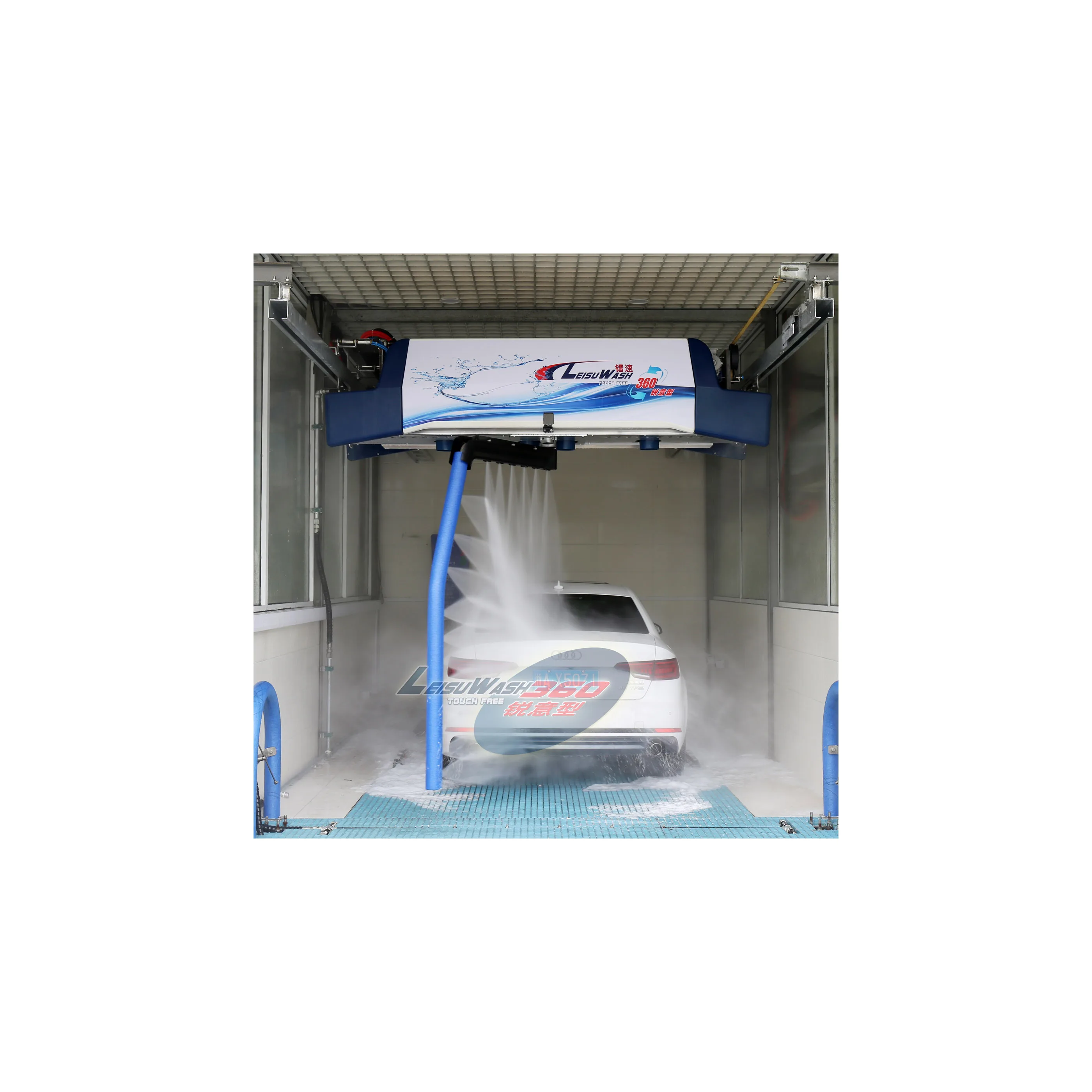 leisu 360 MINI automatic car wash machine tecnologia car detailing no contact IBA estacion de autoservicio de lavado de coche