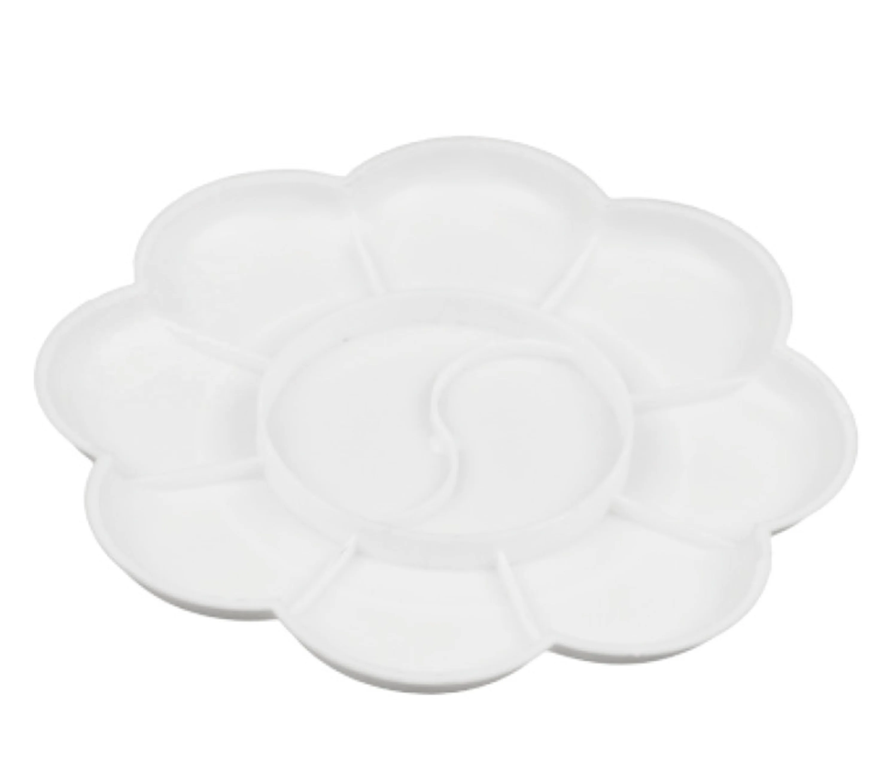 Wholesale Art Supplies Colorful Plastic Paint Palette Tray Watercolor Acrylic Paint Tray Palettes