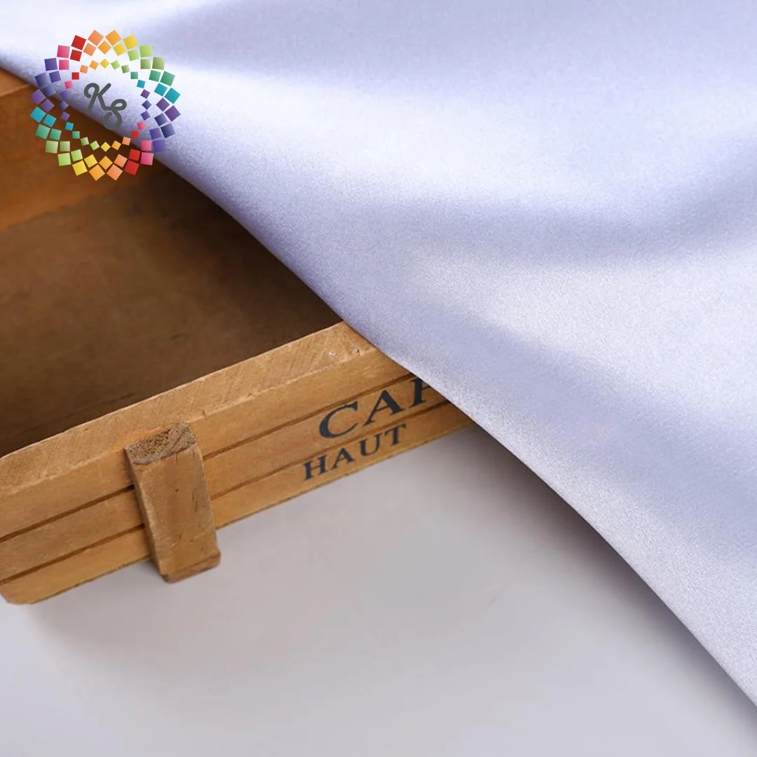 Smooth Touch Shiny Imitated Silk Spandex Satin Fabric