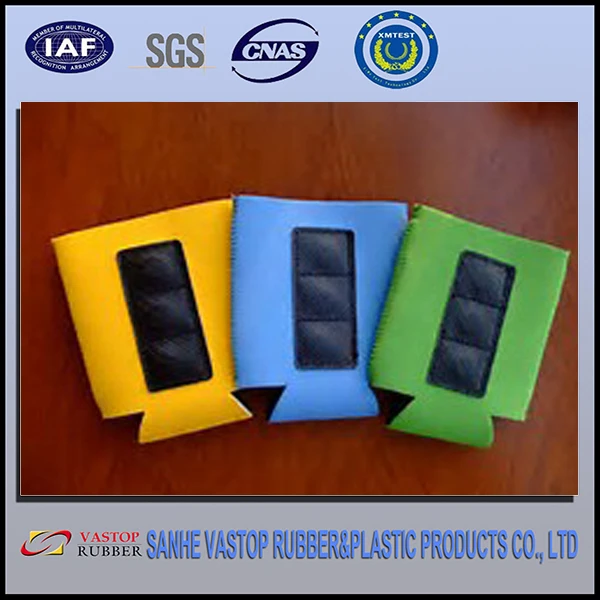 Wholesale folded Neoprene Foam can cooler Custom Beer 330ml Can Insulated with/without magnet Slim Can holder