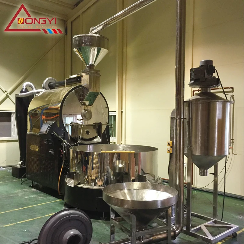 200kg 60kg 30kg 20kg 15kg 6kg 3kg 2kg 1kg Professional Coffee Roaster machine with Hot Air Roasting system and Destoner
