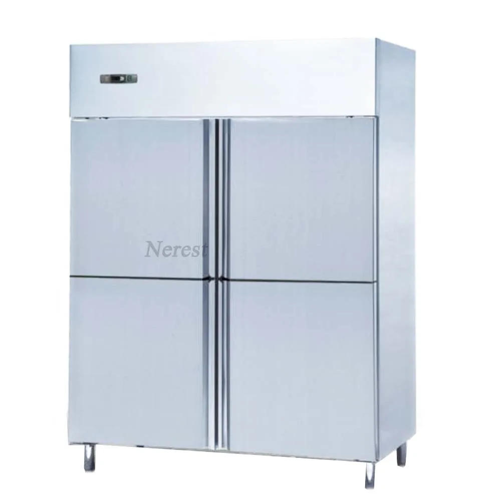 Professional Manufacturer Commercial Refrigeration Equipment Kitchen Refrigerated Freezer Stainless Steel Fridge Refrigerators