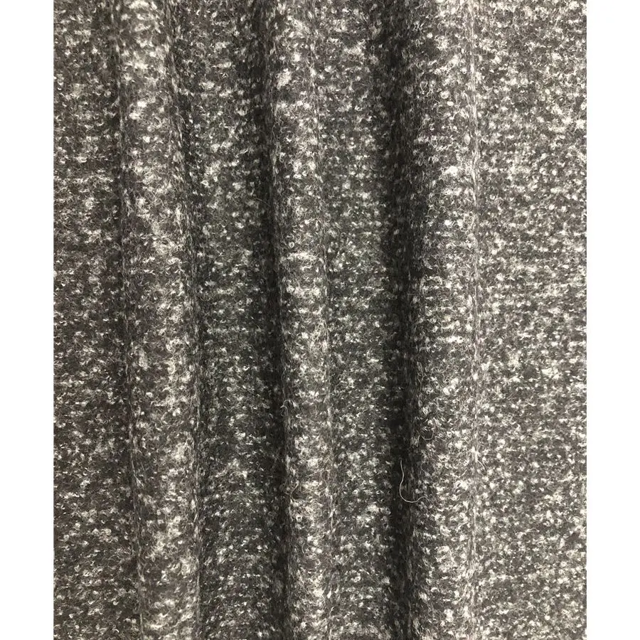 Hot selling wool cotton polyester tweed heavy woolen fabric for over coats