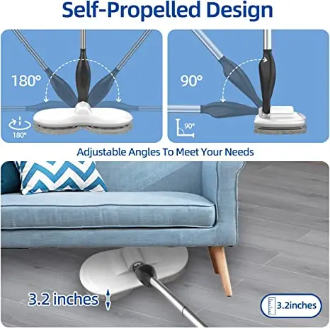 online shopping USA QVC TV shopping spin rotate mop replacement parts cordless cleaner robot mop floor cleaning