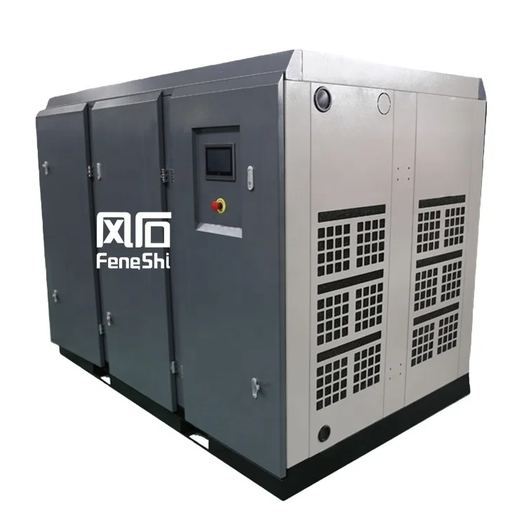 Промышленный роторный винтовой воздушный компрессор 220 кВт, 300 л.с., винтовой воздушный компрессор для общего промышленного оборудования по лучшей цене