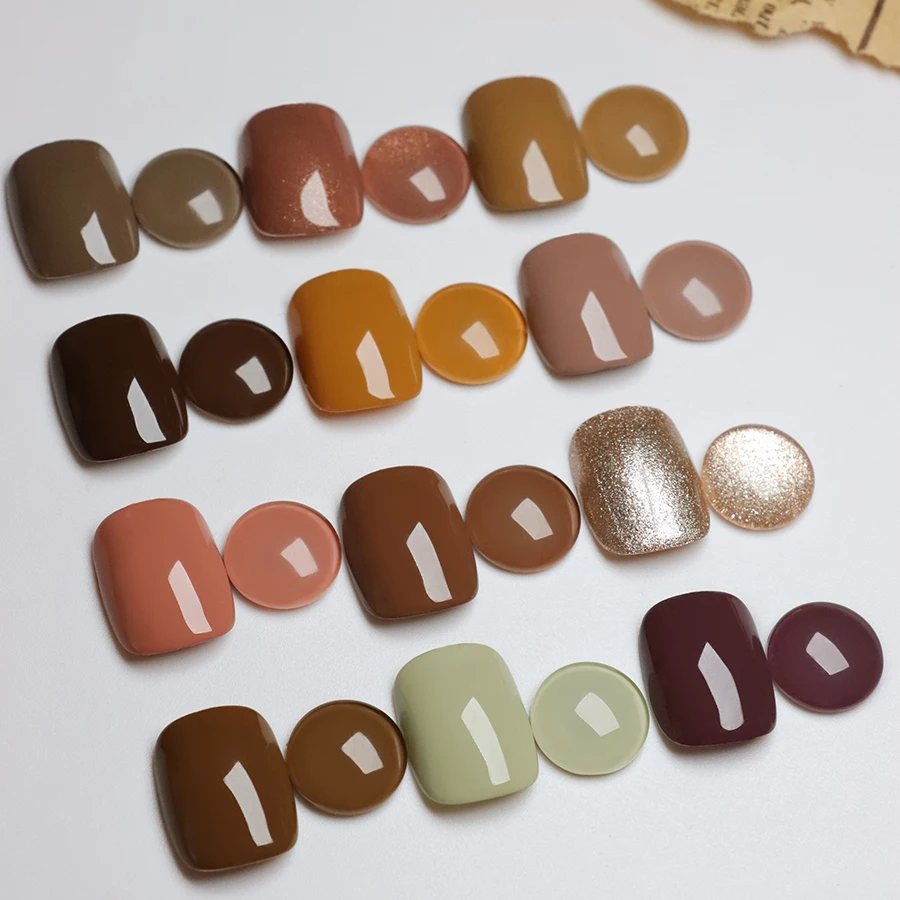 Long Lasting Gel Nail Polish Beauty Soak Off Uv Gel 12 Colors Solid Eye Shadow Fashion Nail Polish UV Gel Polish Wholesale